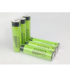Аккумулятор, комплект 6 шт. Panasonic NCR18650B Li-ion 3.7В 2950-3000 мАч + Плата PCB захисту, 8A