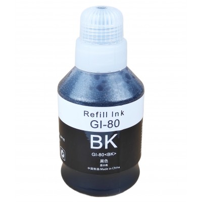 Чорнило, фарба Refill Ink для Canon PIXMA G5040 / G6040 / G7040 / GM2040 Black Водорозчинні 170 мл / GI-80-Bk