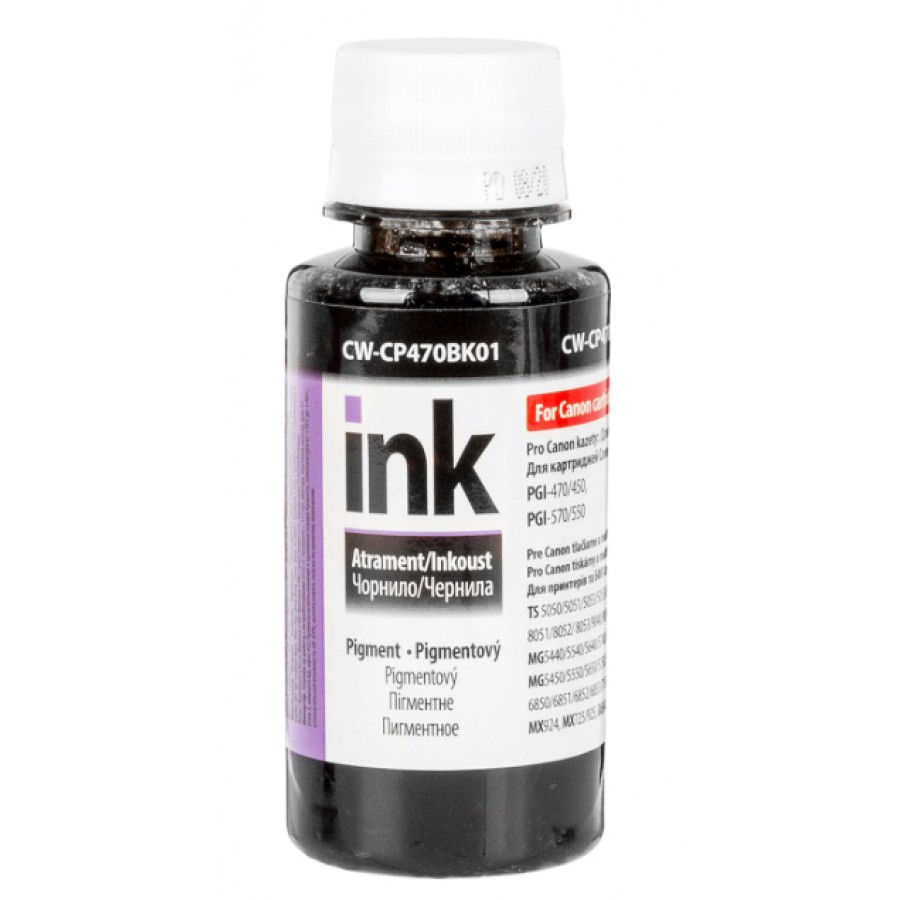 Чернила, краска ColorWay Canon CW470 Black Пигментные 100 мл / CW-CP470BK01 с быстрой доставкой