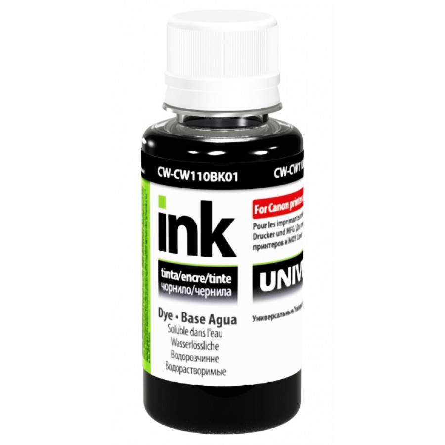 Чернила, краска ColorWay Universal Canon CW110 Black Водорастворимые 100 мл / CW-CW110BK01 с быстрой доставкой