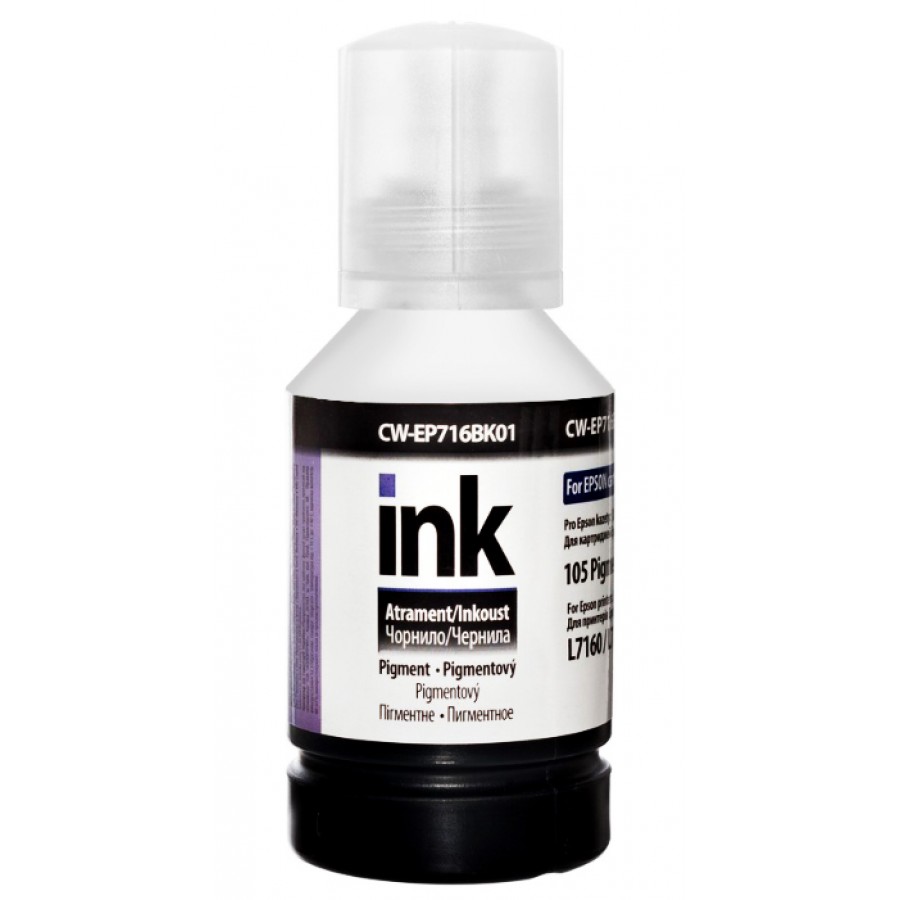 Чернила, краска ColorWay Epson EP716 Black pigment 140 мл / CW-EP716BK01 с быстрой доставкой