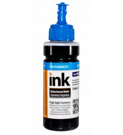 Чернила повышенной светостойкости ColorWay Epson EU800 UV Cyan Водорастворимые 100 мл / CW-EU800C01