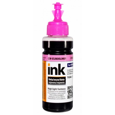 Чернила повышенной светостойкости ColorWay Epson EU800 UV Light Magenta Водорастворимые 100 мл / CW-EU800LM01 Чернила повышенной светостойкости ColorWay Epson EU800 UV Light Magenta Водорастворимые 100 мл / CW-EU800LM01