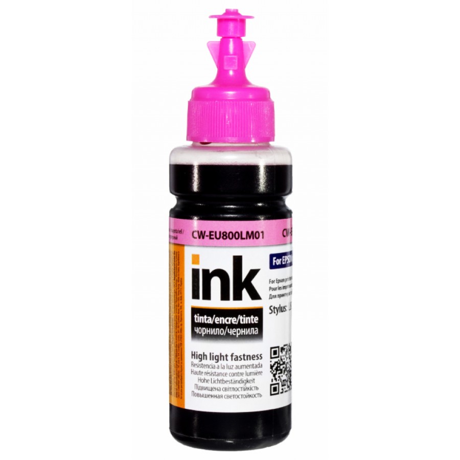 Чорнила підвищеної світлостійкості ColorWay Epson EU800 UV Light Magenta Водорозчинні 100 мл / CW-EU800LM01 з швидкою доставкою
