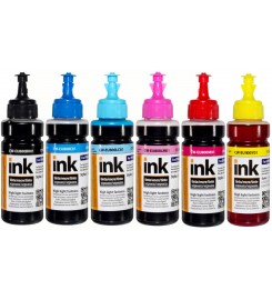 Комплект чернил повышенной светостойкости ColorWay Epson EU800 BK/C/M/Y/LC/LM UV 6x100 мл / CW-EU800SET01