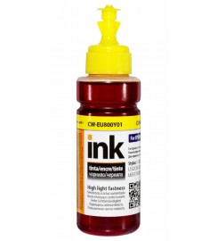 Чернила повышенной светостойкости ColorWay Epson EU800 UV Yellow Водорастворимые 100 мл / CW-EU800Y01