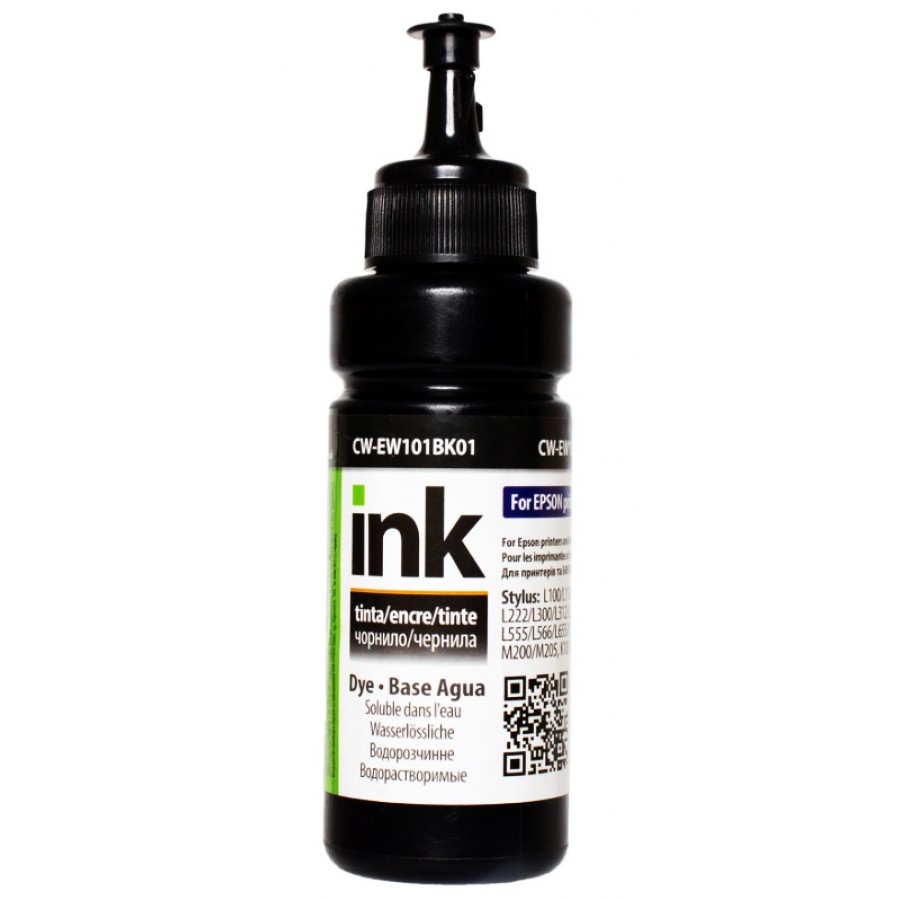 Чернила, краска ColorWay Epson EW101 Black Водорастворимые 100 мл / CW-EW101BK01 с быстрой доставкой
