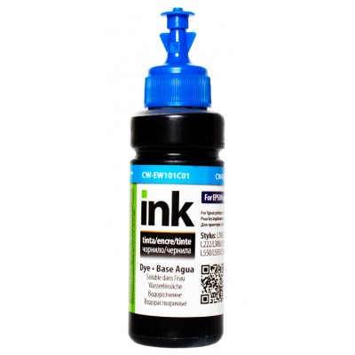 Чернила, краска ColorWay Epson EW101 Cyan Водорастворимые 100 мл / CW-EW101C01 Чернила, краска ColorWay Epson EW101 Cyan Водорастворимые 100 мл / CW-EW101C01