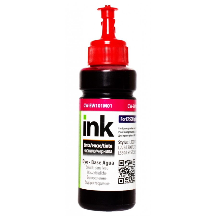 Чернила, краска ColorWay Epson EW101 Magenta Водорастворимые 100 мл / CW-EW101M01 с быстрой доставкой