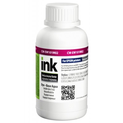 Чернила, краска ColorWay Epson EW101 Magenta Водорастворимые 200 мл / CW-EW101M02