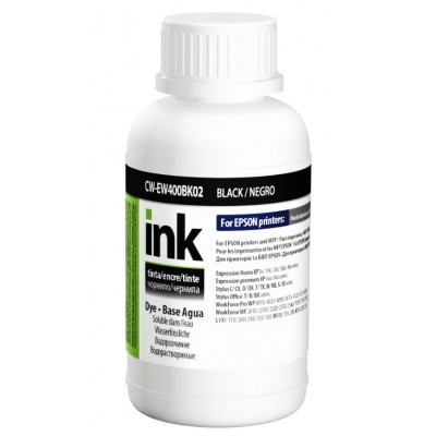 Чернила, краска ColorWay Epson EW400 Black Водорастворимые 200 мл / CW-EW400BK02 Чернила, краска ColorWay Epson EW400 Black Водорастворимые 200 мл / CW-EW400BK02
