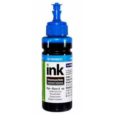 Чернила, краска ColorWay Epson EW400 Cyan Водорастворимые 100 мл / CW-EW400C01 Чернила, краска ColorWay Epson EW400 Cyan Водорастворимые 100 мл / CW-EW400C01