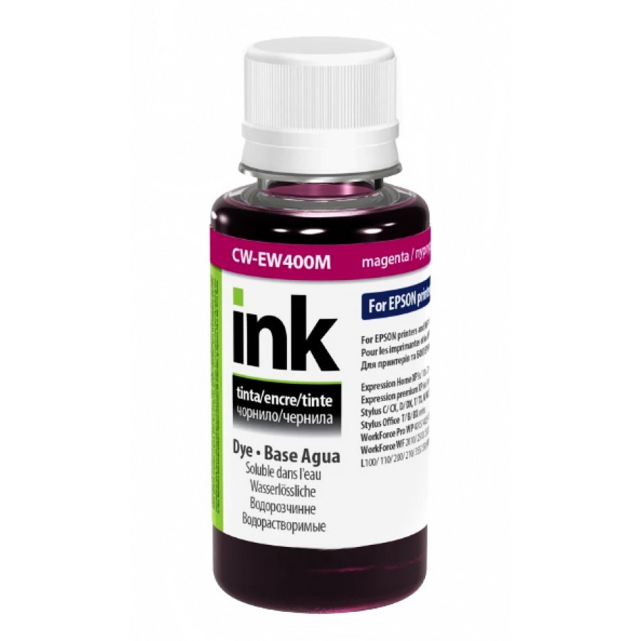 Чернила, краска ColorWay Epson EW400 Magenta Водорастворимые 100 мл / CW-EW400M01 с быстрой доставкой