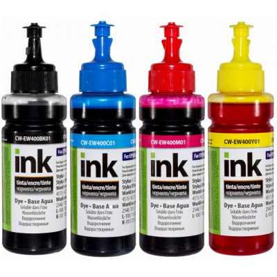 Комплект чернил ColorWay Epson EW400 BK/C/M/Y 4x100 мл / CW-EW400SET01 Комплект чернил ColorWay Epson EW400 BK/C/M/Y 4x100 мл / CW-EW400SET01