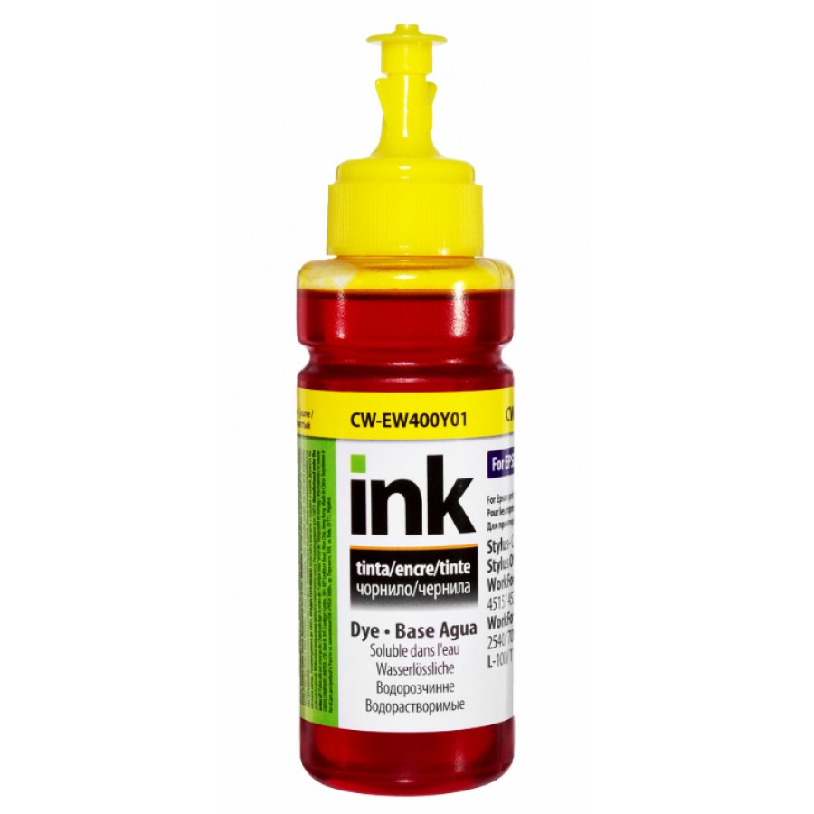 Чернила, краска ColorWay Epson EW400 Yellow Водорастворимые 100 мл / CW-EW400Y01 с быстрой доставкой