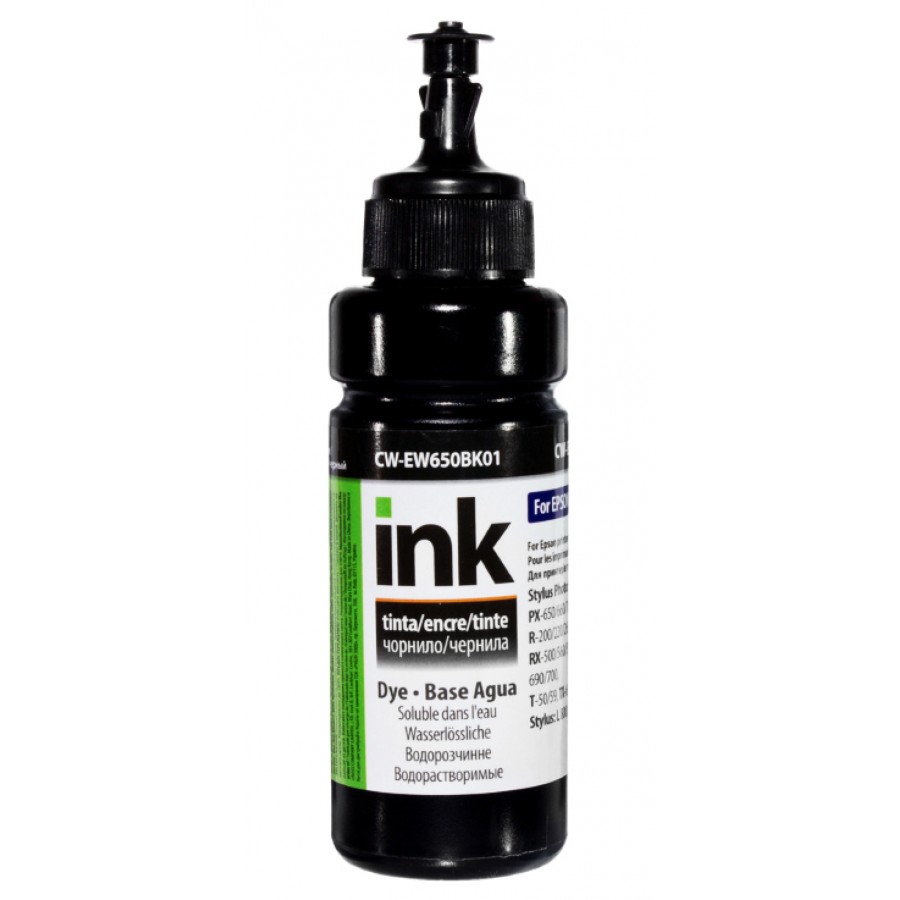 Чернила, краска ColorWay Epson EW650 Black Водорастворимые 100 мл / CW-EW650BK01 с быстрой доставкой