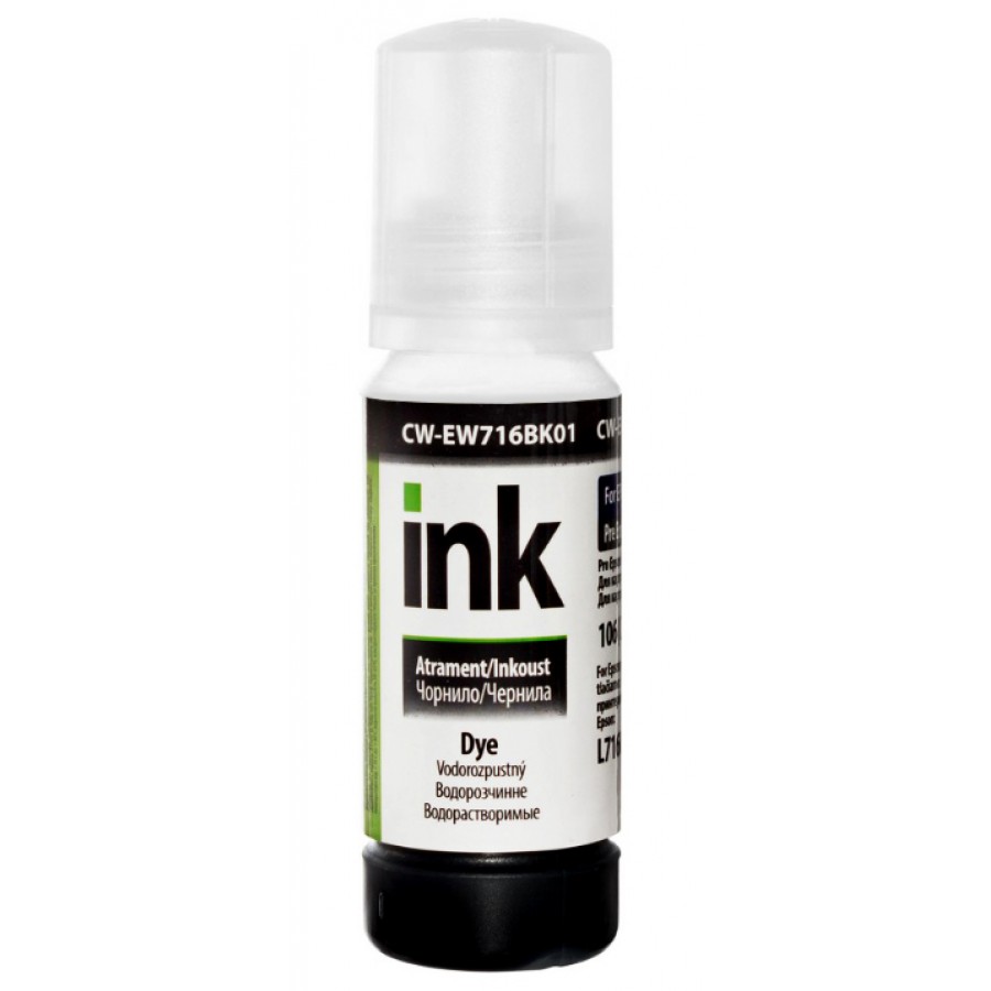 Чернила, краска ColorWay Epson EW716 Black Водорастворимые 70 мл / CW-EW716BK01 с быстрой доставкой