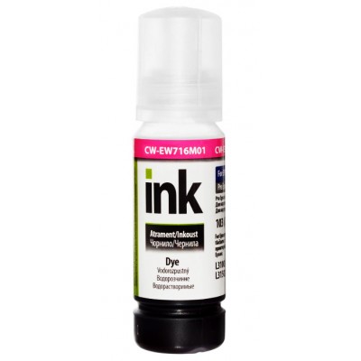 Чернила, краска ColorWay Epson EW716 Magenta Водорастворимые 70 мл / CW-EW716M01 Чернила, краска ColorWay Epson EW716 Magenta Водорастворимые 70 мл / CW-EW716M01