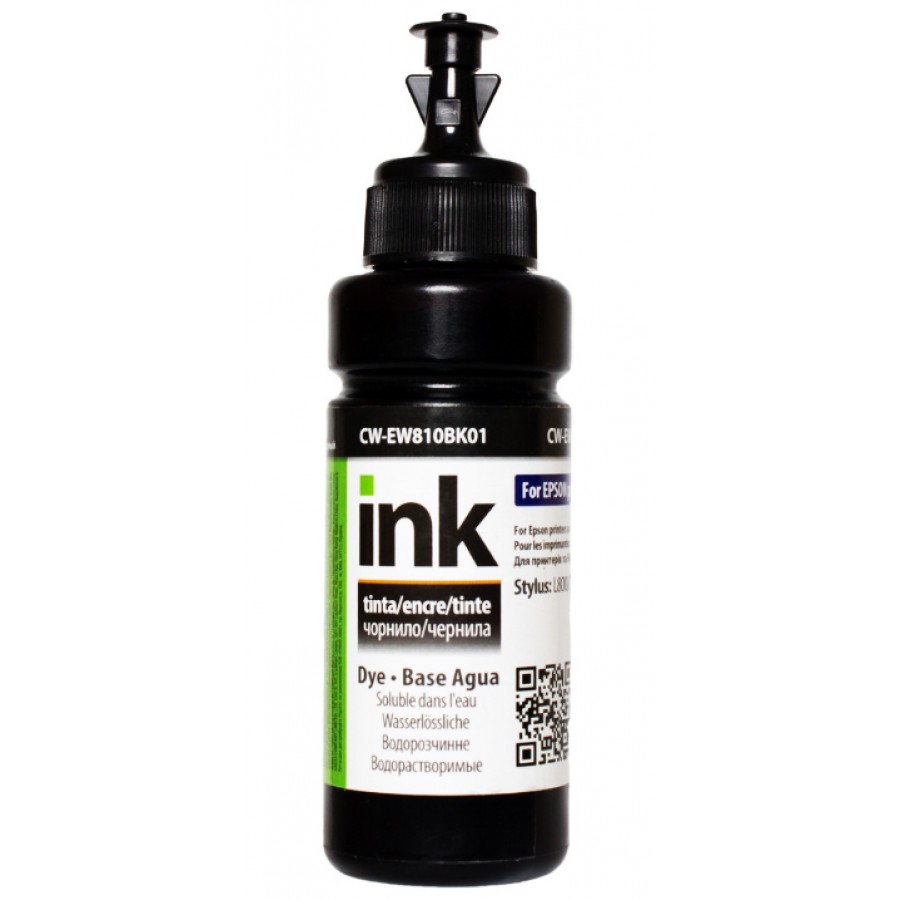 Чернила, краска ColorWay Epson EW810 Black Водорастворимые 100 мл / CW-EW810BK01 с быстрой доставкой