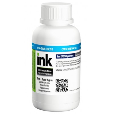 Чернила, краска ColorWay Epson EW810 Cyan Водорастворимые 200 мл / CW-EW810C02 Чернила, краска ColorWay Epson EW810 Cyan Водорастворимые 200 мл / CW-EW810C02