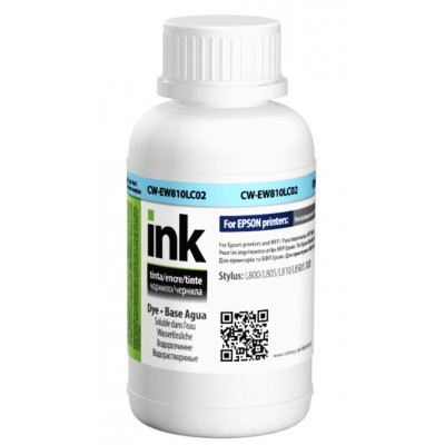 Чернила, краска ColorWay Epson EW810 Light Cyan Водорастворимые 200 мл / CW-EW810LC02