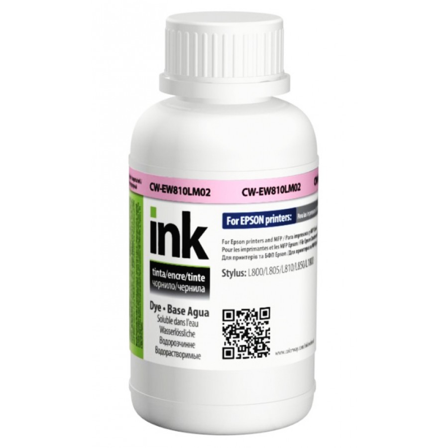 Чернила, краска ColorWay Epson EW810 Light Magenta Водорастворимые 200 мл / CW-EW810LM02 с быстрой доставкой