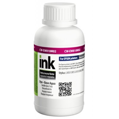 Чернила, краска ColorWay Epson EW810 Magenta Водорастворимые 200 мл / CW-EW810M02 Чернила, краска ColorWay Epson EW810 Magenta Водорастворимые 200 мл / CW-EW810M02