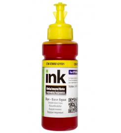 Чернила, краска ColorWay Epson EW810 Yellow Водорастворимые 100 мл / CW-EW810Y01