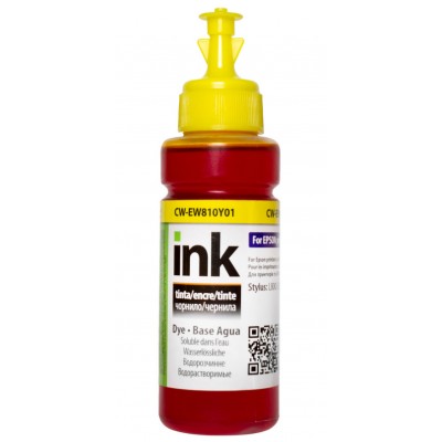 Чернила, краска ColorWay Epson EW810 Yellow Водорастворимые 100 мл / CW-EW810Y01 Чернила, краска ColorWay Epson EW810 Yellow Водорастворимые 100 мл / CW-EW810Y01