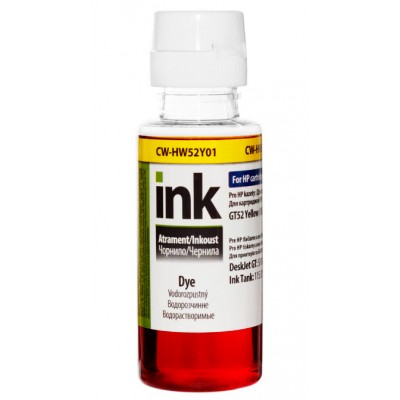 Чернила, краска ColorWay HP HP52 Yellow Водорастворимые 100 мл / CW-HW52Y01 Чернила, краска ColorWay HP HP52 Yellow Водорастворимые 100 мл / CW-HW52Y01