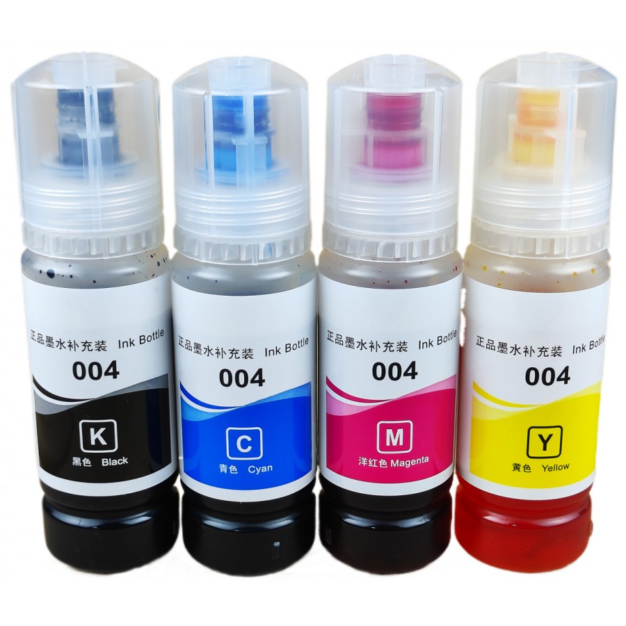 Комплект чернил Premium Ink Bottle Epson L1110 / L3100 / L4151 / L5190 / L6166 C,M,Y,Bk / 004-KC с быстрой доставкой