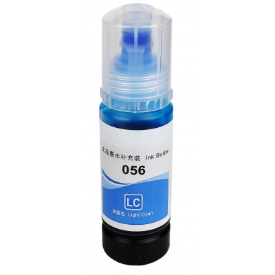 Чернила, краска Ink Bottle для Epson L8050 / L18050 / ET-18100 Light Cyan Водорастворимые 70 мл / E056-LC Чернила, краска Ink Bottle для Epson L8050 / L18050 / ET-18100 Light Cyan Водорастворимые 70 мл / E056-LC