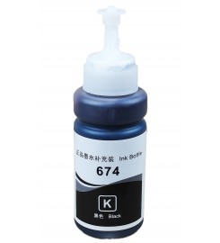 Чорнило, фарба Ink Bottle для Epson L B XP S SX C CX BX T TX P PX RX RX WF Black Водорозчинні 70 мл / E674ELB