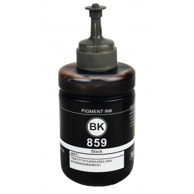 Чорнило, фарба Ink Bottle Pigment Ink для Epson L605 / L655 / L1455 / M100 / M105 / M200 / M205 Black Пігментні 140 мл / E859-BK Чорнило, фарба Ink Bottle Pigment Ink для Epson L605 / L655 / L1455 / M100 / M105 / M200 / M205 Black Пігментні 140 мл / E859-BK