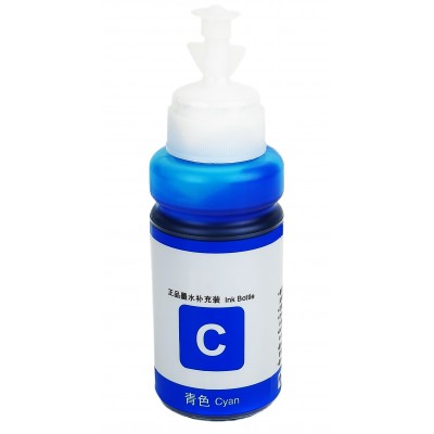 Чернила, краска Ink Bottle для Epson L605 / L655 / L1455 / T7741 / T8591 / Cyan Водорастворимые 70 мл / E859-C Чернила, краска Ink Bottle для Epson L605 / L655 / L1455 / T7741 / T8591 / Cyan Водорастворимые 70 мл / E859-C