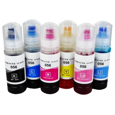 Комплект чорнила Ink Bottle для Epson L8050 / L18050 / ET-18100 Водорозчинні 6x70 мл B/C/M/Y/LC/LM / SETE056-K Комплект чорнила Ink Bottle для Epson L8050 / L18050 / ET-18100 Водорозчинні 6x70 мл B/C/M/Y/LC/LM / SETE056-K