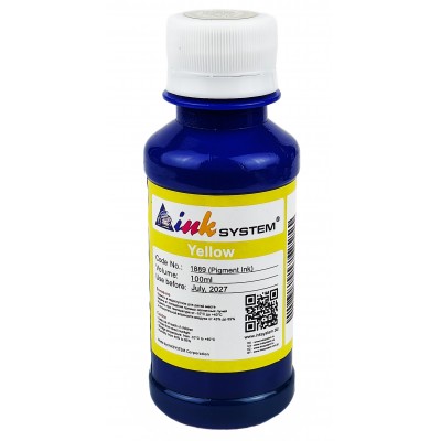 Чорнило, фарба InkSystem для Epson L B XP S SX C CX BX T TX P PX RX WF Yellow Пігментні 100 мл I1889ELY Чорнило, фарба InkSystem для Epson L B XP S SX C CX BX T TX P PX RX WF Yellow Пігментні 100 мл I1889ELY