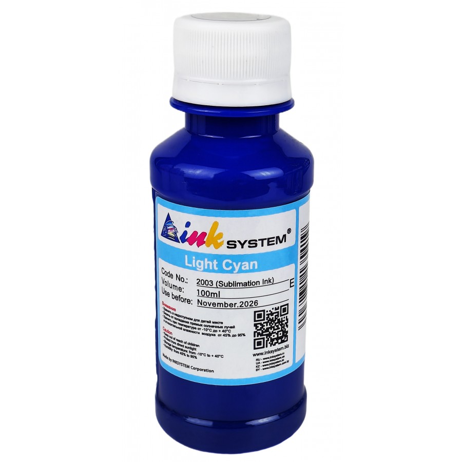 Сублімаційне чорнило InkSystem для Epson Light Cyan 100 мл / I2003ELLC з швидкою доставкою