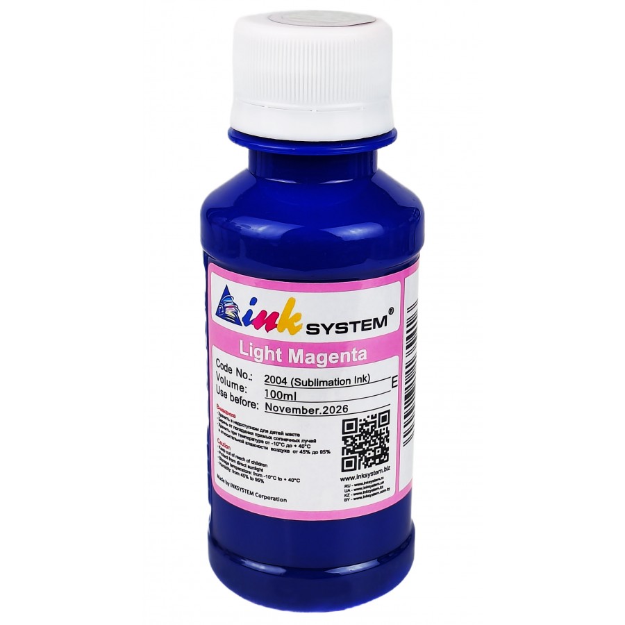 Сублімаційне чорнило InkSystem для Epson Light Magenta 100 мл / I2004ELLM з швидкою доставкою