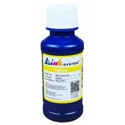 Чернила, краска InkSystem для Epson L B XP S SX C CX BX T TX PX RX WF Yellow Водорастворимые 100 мл I3647ELY Чернила, краска InkSystem для Epson L B XP S SX C CX BX T TX PX RX WF Yellow Водорастворимые 100 мл I3647ELY
