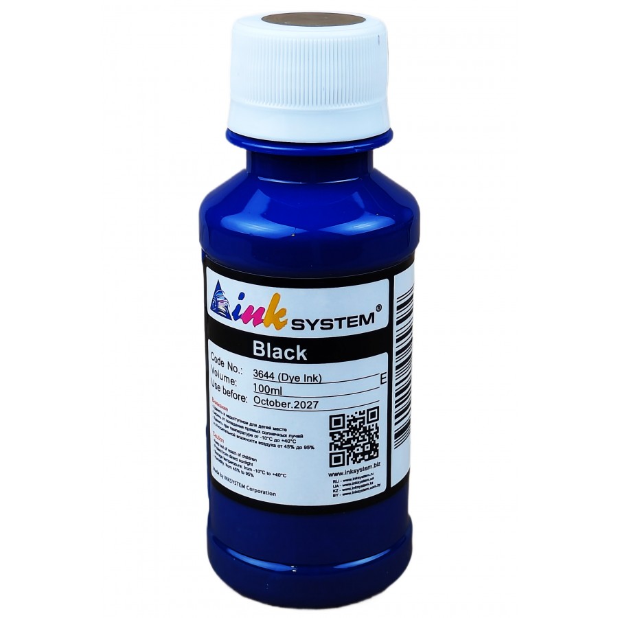 Чорнило, фарба InkSystem для Epson L B XP S SX C CX BX T TX P PX RX WF Black Водорозчинні 100 мл I364ELB з швидкою доставкою