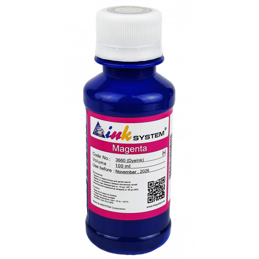 Фоточернила, краска InkSystem для Epson BROTHER HP L B XP S SX C CX BX T TX P PX R RX WF Magenta Водорастворимые 100 мл I3660ELM с быстрой доставкой