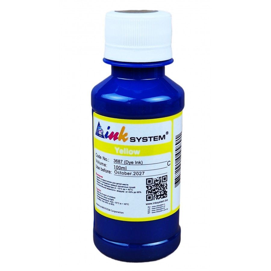 Чернила, краска InkSystem для Canon JX I IP E GM IX MG MP MX TR Yellow Водорастворимые 100 мл / I3687CY с быстрой доставкой