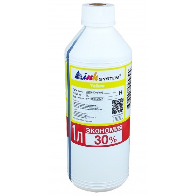 Чорнило, фарба InkSystem для HP Yellow Водорозчинні 1000 мл / I3699HY