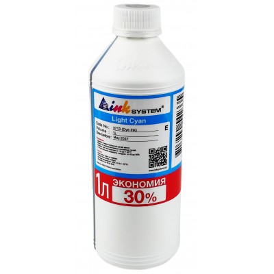Чернила, краска InkSystem для Epson L P PX R RX T TX Light Cyan Водорастворимые 1000 мл I3713ELLC Чернила, краска InkSystem для Epson L P PX R RX T TX Light Cyan Водорастворимые 1000 мл I3713ELLC