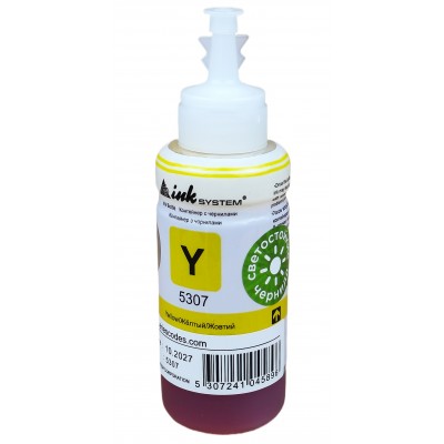 Светостойкие чернила InkSystem для фотопечати на Epson L B XP SX CX Yellow Водорастворимые 100 мл / I5307ELYS Светостойкие чернила InkSystem для фотопечати на Epson L B XP SX CX Yellow Водорастворимые 100 мл / I5307ELYS