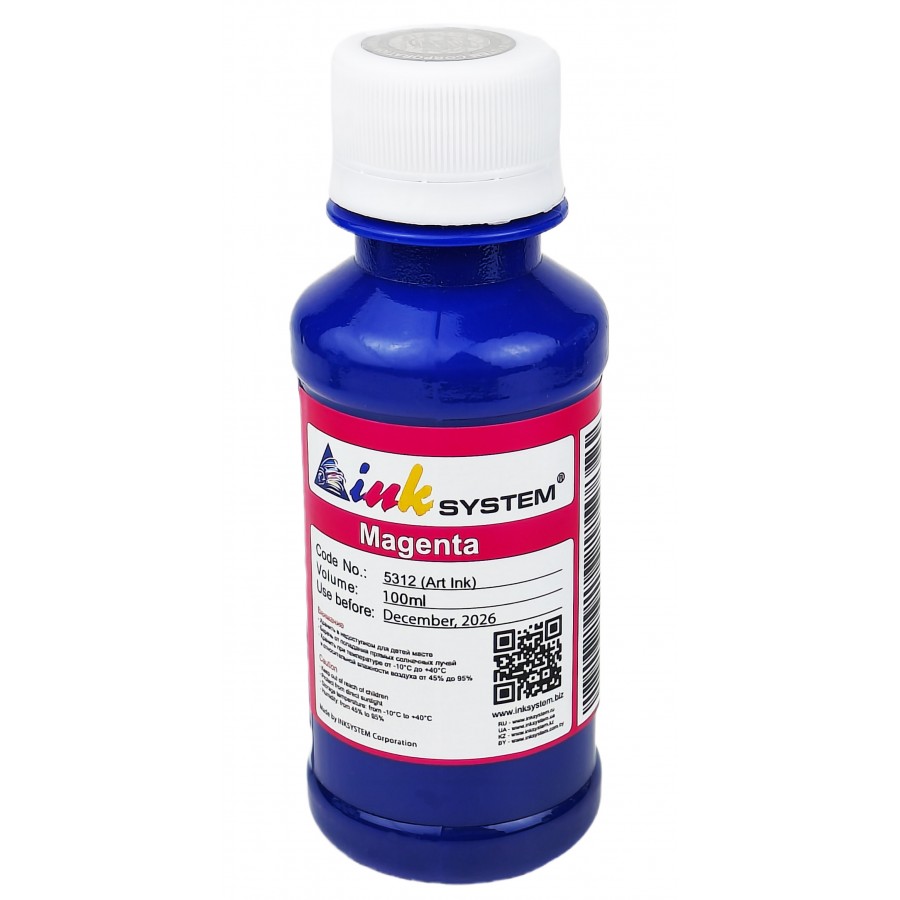 Чернила, краска InkSystem Art Ink для мелованной бумаги Epson Magenta Пигментные 100 мл / I5312ELM с быстрой доставкой