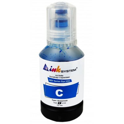 Чернила, краска InkSystem для Epson ET-2711 / L1110 / L3100 / L3250 Cyan Водорастворимые 127 мл IE14140C Чернила, краска InkSystem для Epson ET-2711 / L1110 / L3100 / L3250 Cyan Водорастворимые 127 мл IE14140C