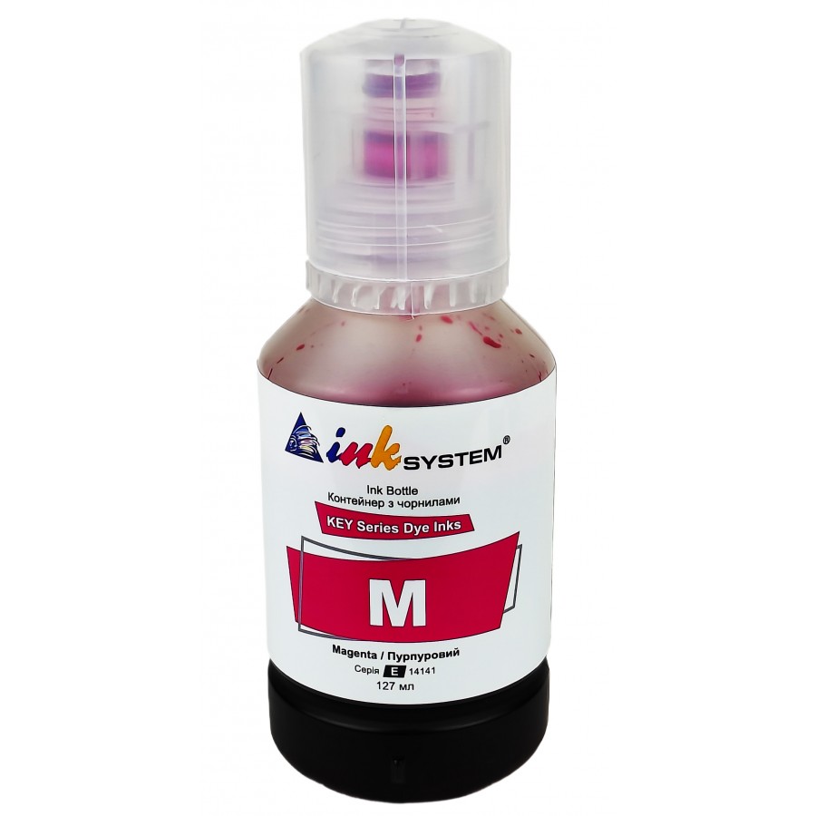 Чернила, краска InkSystem для Epson ET-2711 /  L1110 / L3100 / L3250 Magenta Водорастворимые 127 мл IE14141M с быстрой доставкой