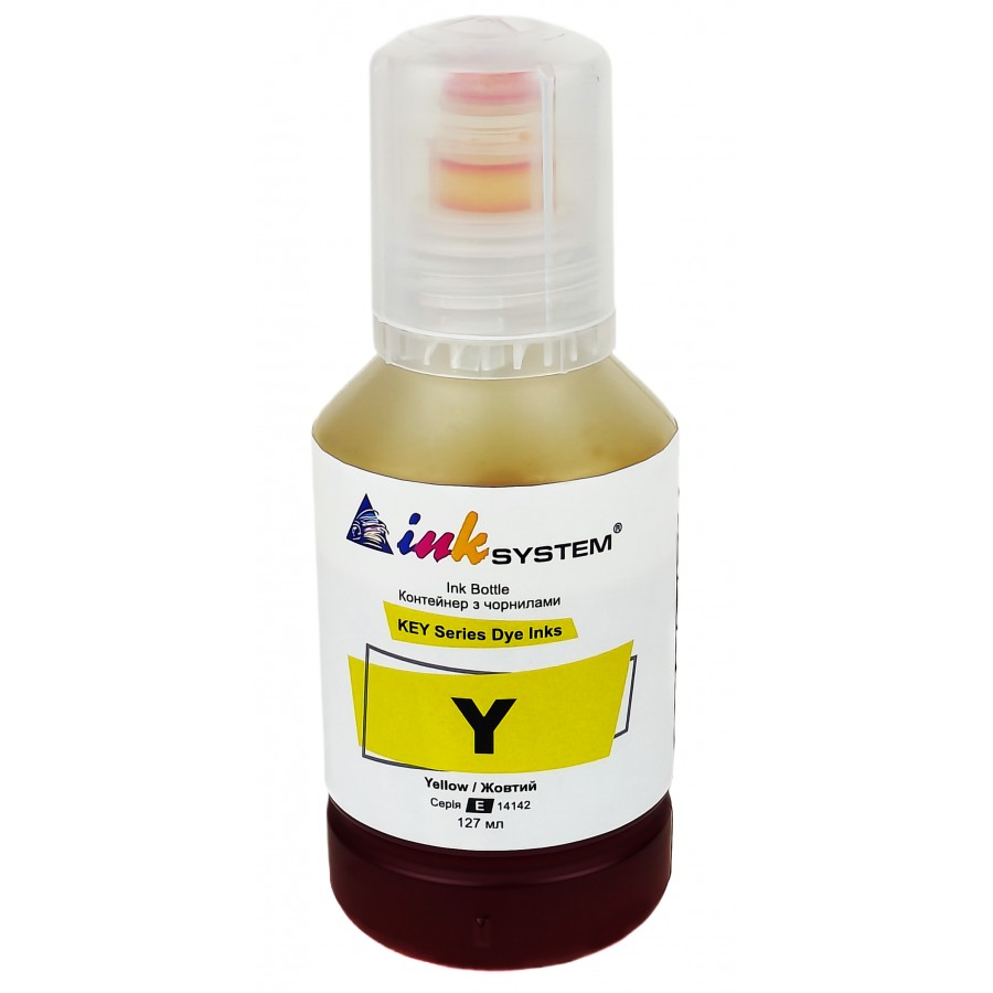 Чернила, краска InkSystem для Epson ET-2711 /  L1110 / L3100 / L3250 Yellow Водорастворимые 127 мл IE14142Y с быстрой доставкой